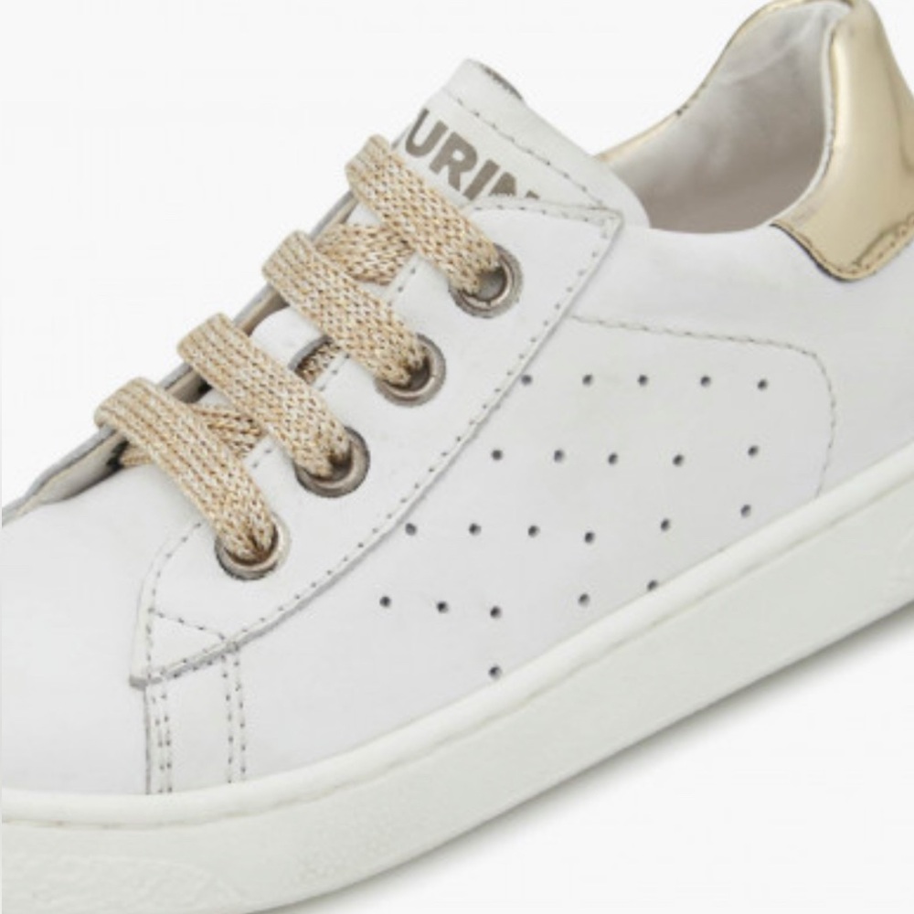 NWT NATURINO HASSELT 2 ZIP. Leather sneakers in White-Platinum - Picture 5 of 15